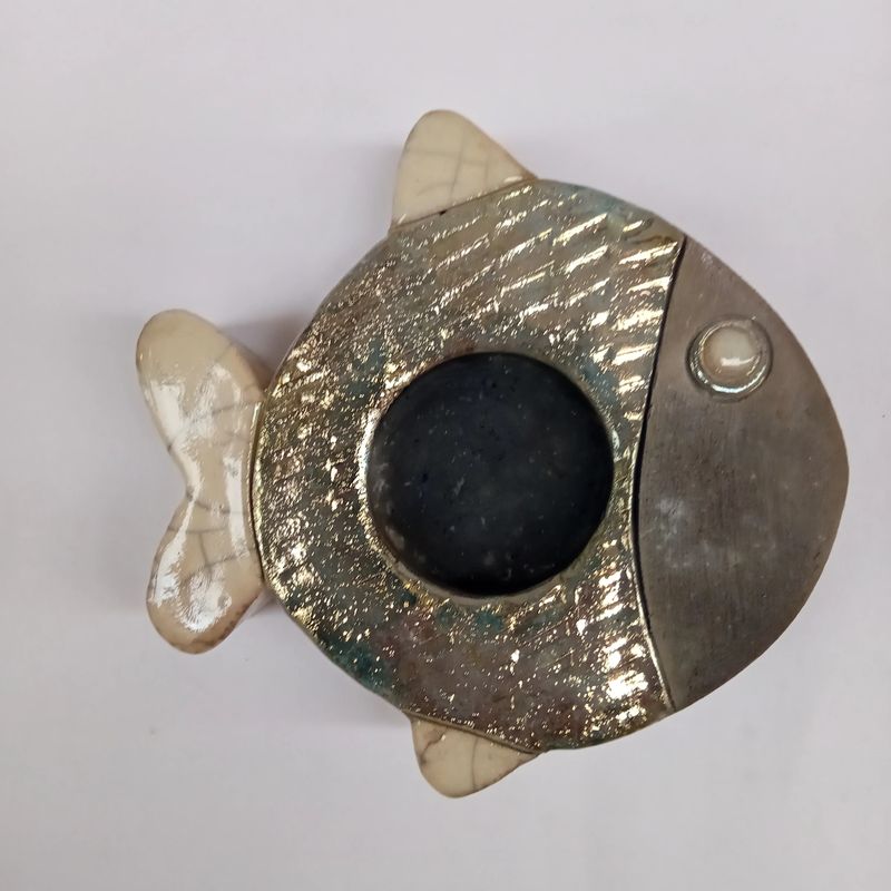 PORTA TEALIGHT PESCE