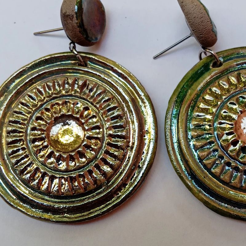 MANDALA DANGLING EARRINGS