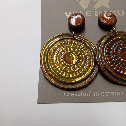 MANDALA PATTERN DANGLING EARRINGS