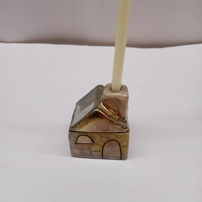 HOUSE-SHAPED CANDLE HOLDER