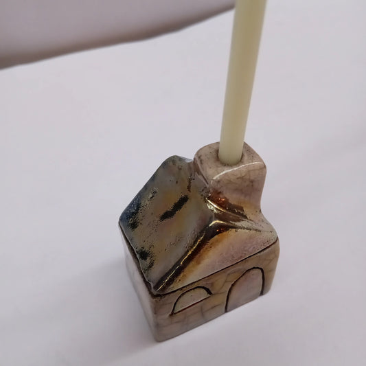 HOUSE-SHAPED CANDLE HOLDER