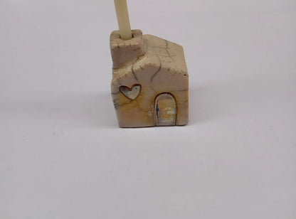 HOUSE-SHAPED CANDLE HOLDER