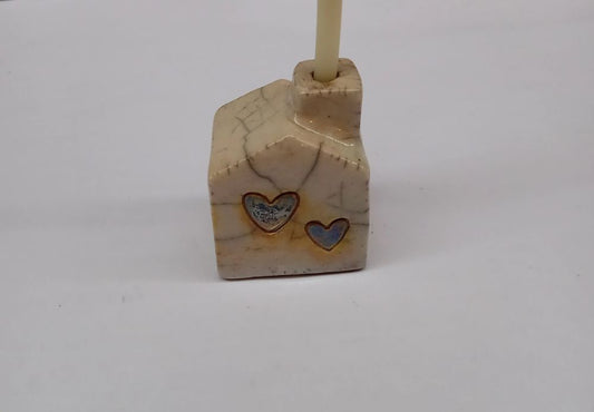 HOUSE-SHAPED CANDLE HOLDER